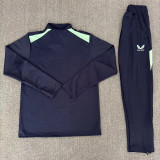 26-27 Bilbao Royal blue Half Pull Tracksuit (Pants Have Pocket)(半拉链)