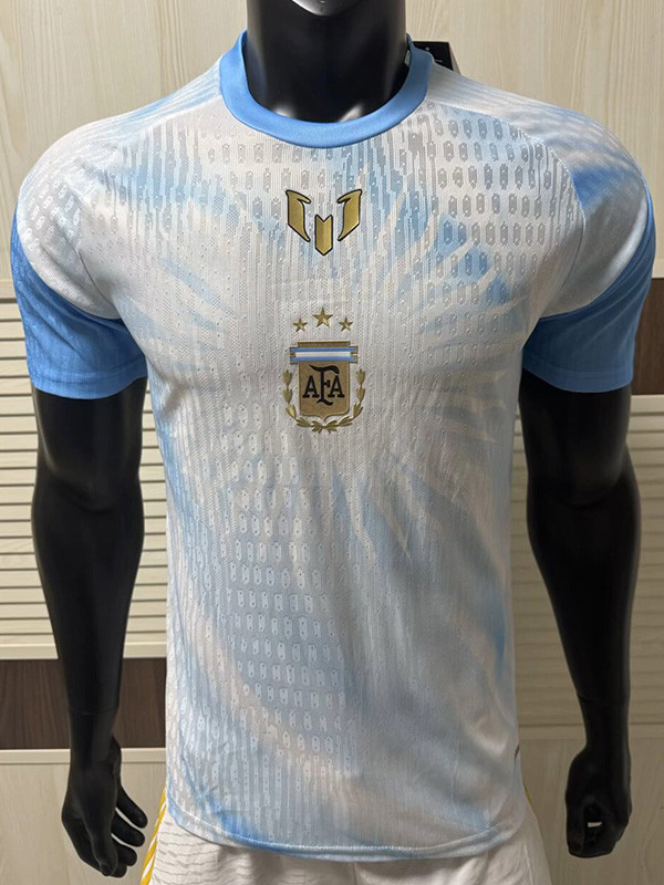 26-27 Argentina White blue Player Version Training shirts