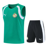 26-27 Senegal Green Tank top and shorts suit