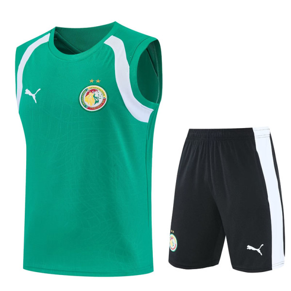 26-27 Senegal Green Tank top and shorts suit