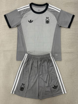 26-27 Nottingham Forest Grey Goalkeeper Kids Soccer Jersey