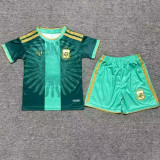 26-27 Argentina Farewell Match Green Kids Soccer Jersey