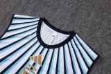 26-27 Argentina White Blue Tank top and shorts suit #D26089