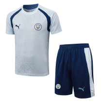 26-27 Man City Light blue Training Short Suit #J26089