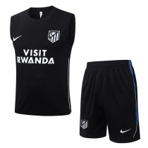 26-27 ATM Black Tank top and shorts suit #D26093