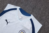 26-27 Man City Light blue Tank top and shorts suit #D26091