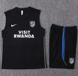 26-27 ATM Black Tank top and shorts suit #D26093