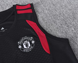 26-27 Man Utd Black Tank top and shorts suit