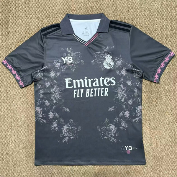 26-27 RMA Y-3 Black Fans Soccer Jersey