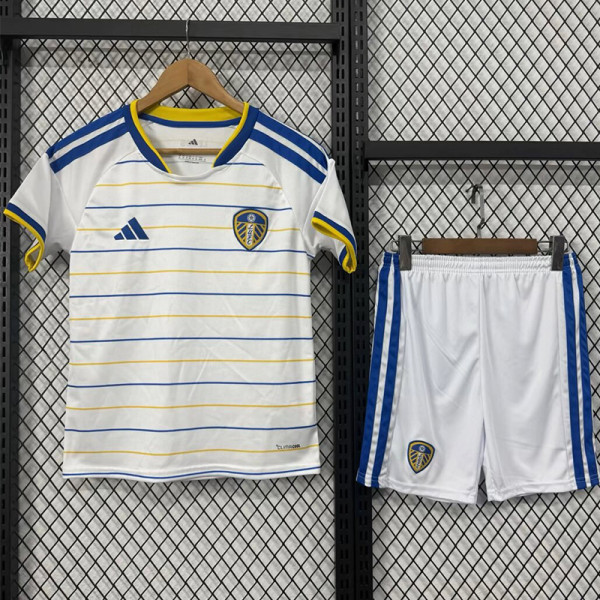 26-27 Leeds United Home Kids Soccer Jersey