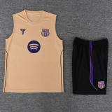 26-27 BAR Mud Yellow Tank top and shorts suit