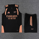 26-27 ARS Black Tank top and shorts suit