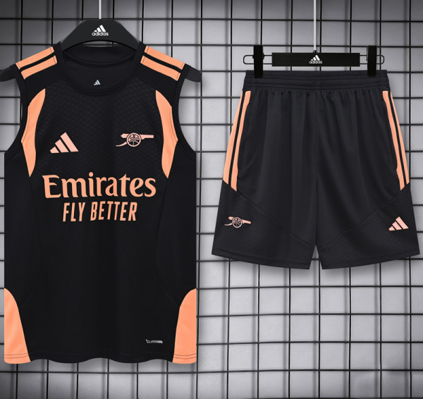 26-27 ARS Black Tank top and shorts suit