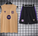 26-27 BAR Mud Yellow Tank top and shorts suit