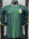 26-27 Argentina Farewell Match Green Long Sleeve Player Version Soccer Jersey (长袖球员)