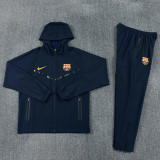 26-27 BAR Royal blue Windbreaker Suit (Hoodie)(风衣套装)