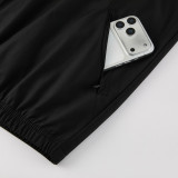 26-27 Man Utd Black Windbreaker Suit (Hoodie)(风衣套装)