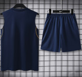 26-27 BAR Royal blue Tank top and shorts suit