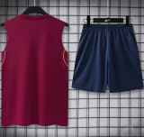 26-27 BAR Brown Red Tank top and shorts suit