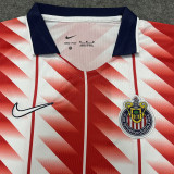 26-27 Chivas Guadalajara Red White Casual Edition Fans Soccer Jersey