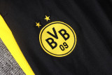 26-27 Dortmund Black Half Pull Tracksuit #B26118(半拉链)