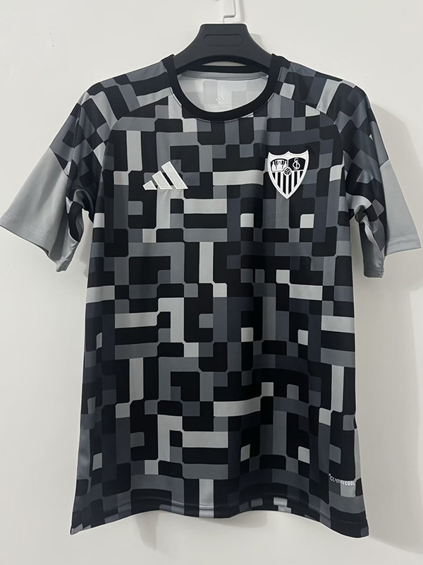 26-27 Sevilla Black Grey Training shirts