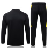 26-27 Dortmund Black Half Pull Tracksuit #B26118(半拉链)