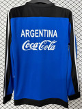 1994 Argentina Black blue Retro Hoody (无帽卫衣)