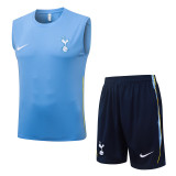 26-27 TOT Light blue Tank top and shorts suit #D26098