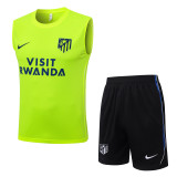 26-27 ATM Fluorescent Green Tank top and shorts suit # D26097
