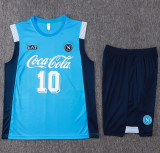 26-27 Napoli Lake blue Tank top and shorts suit #D26101