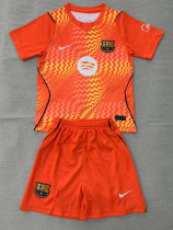 26-27 BAR Orange Goalkeeper Kids Soccer Jersey