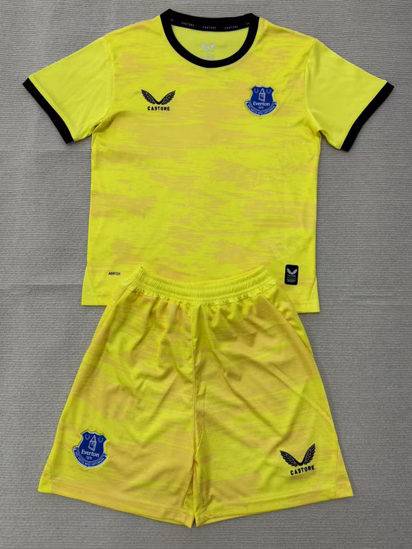 26-27 EVE Yellow Goalkeeper Kids Soccer Jersey