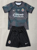 26-27 Chivas Guadalajara Black Goalkeeper Kids Soccer Jersey