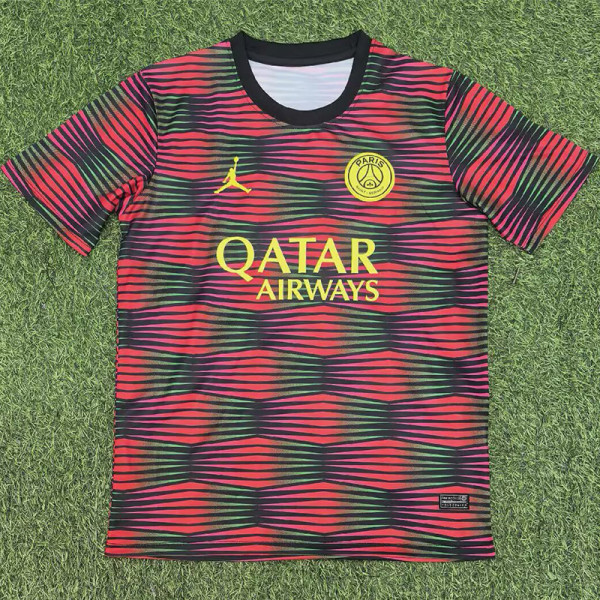 26-27 PSG Red Green Black Training shirts