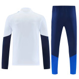 26-27 Boca Juniors White Half Pull Tracksuit (半拉链)