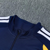 26-27 Boca Juniors Royal blue Half Pull Tracksuit (半拉链)