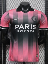 26-27 PSG Pink Black Casual Player Version Training shirts
