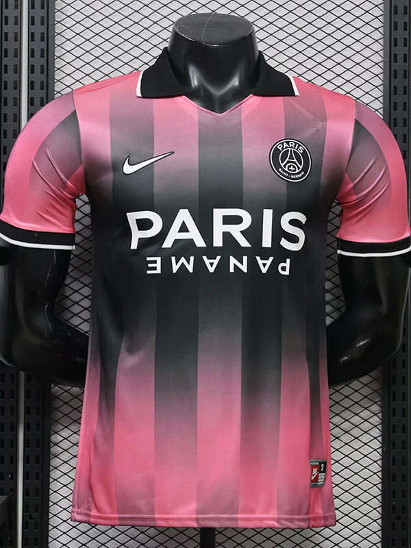 26-27 PSG Pink Black Casual Player Version Training shirts