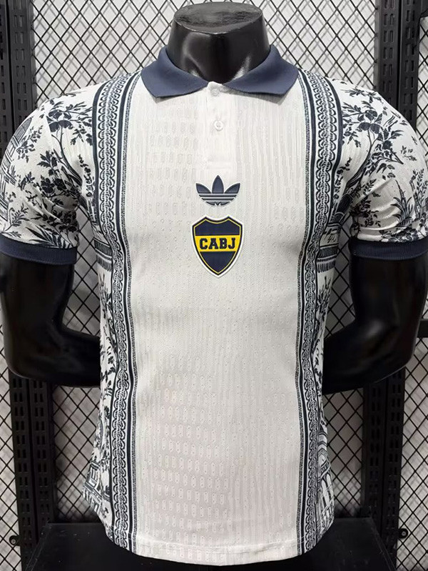 26-27 Boca Juniors White Blue Special Edition Player Version Training shirts