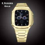 Luxury Modification Kit Mod Metal Frame Bezel For Apple Watch Band Case 7 6 5 4 3 40mm 44mm 45mm Watchband Strap for iWatch Se