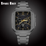 Luxury Modification Kit Mod Metal Frame Bezel For Apple Watch Band Case 7 6 5 4 3 40mm 44mm 45mm Watchband Strap for iWatch Se