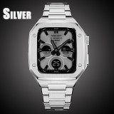 Luxury Modification Kit Mod Metal Frame Bezel For Apple Watch Band Case 7 6 5 4 3 40mm 44mm 45mm Watchband Strap for iWatch Se