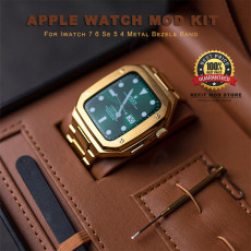 Luxury Modification Kit Mod Metal Frame Bezel For Apple Watch Band Case 7 6 5 4 3 40mm 44mm 45mm Watchband Strap for iWatch Se