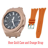 New Modification kit Watch Steel Band Strap Case GA2100 WatchBand Bezel Rubber Strap for Casioak Mod Kit GA2110 Metal Case