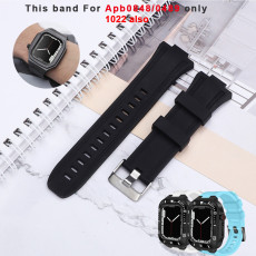 Replacement Rubber Strap Band For 0848  0849 Apple watch Mod Kit Set