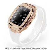 Modification Kit for Apple Watch Case Mod Bezel Rubber Strap Metal Band  Band 44mm 45mm 41mm 40mm for iWatch Series 7 6 SE 5 4