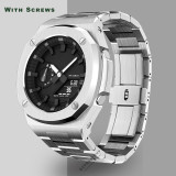 Nautilus Style Casioak GA2100 Luxury Refit Mod Kit Set for G shock GA-2110 Modification Kit Stainless Steel Case Strap Metal