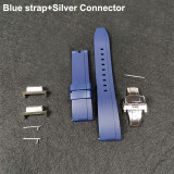 Gen2 Fluorine Rubber for GA2100 Bezel Strap Ga-2110 Strap Plus Size Belt 2nd Silver Buckles Mod Tools Butterfly Clasp