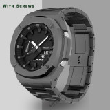 Nautilus Style Casioak GA2100 Luxury Refit Mod Kit Set for G shock GA-2110 Modification Kit Stainless Steel Case Strap Metal